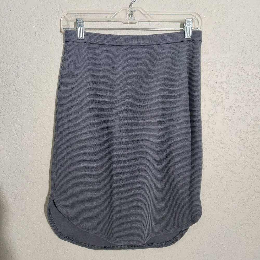 Banana Republic Skirt XS Petite Gray Textured